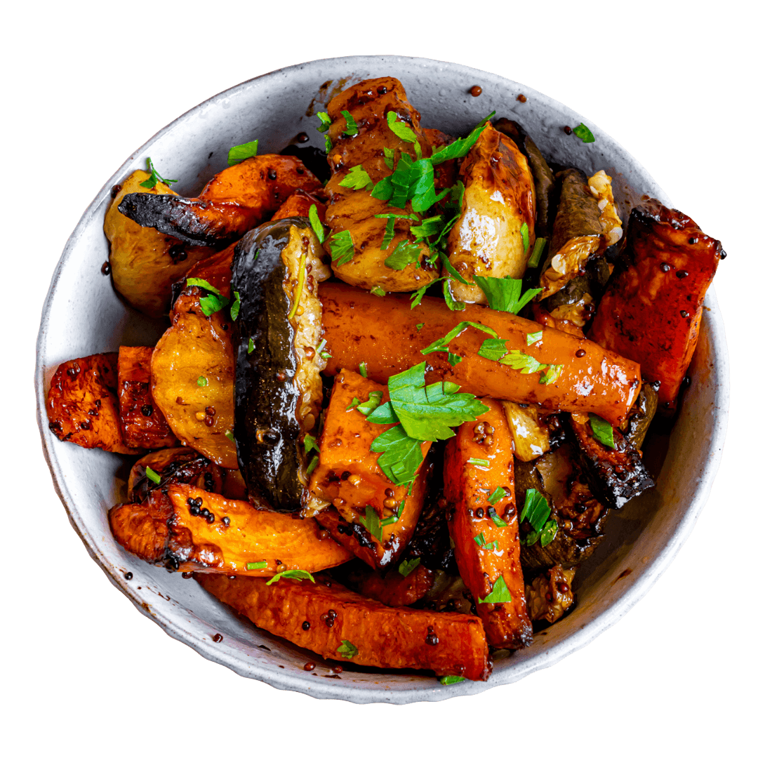 Baked Honey Mustard Vegetables
